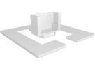 plaque de sol Easy-Floor-Qube blanc RAL9003