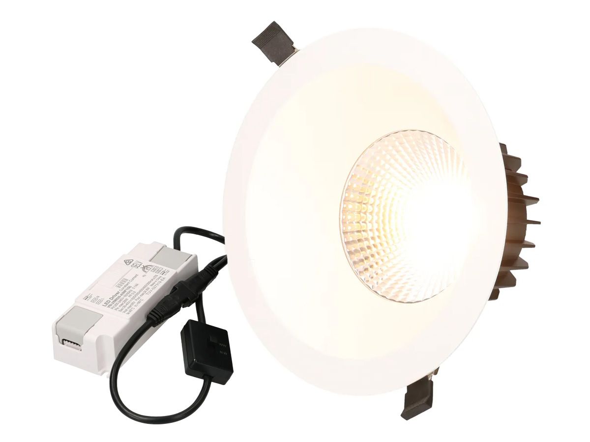 LED-Downlight ATMO Ø200 blanc 3000+4000K 2305lm 60°