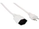 Rallonge TD H05VV-F3G1.0 1m blanc BS type 12 / type 13