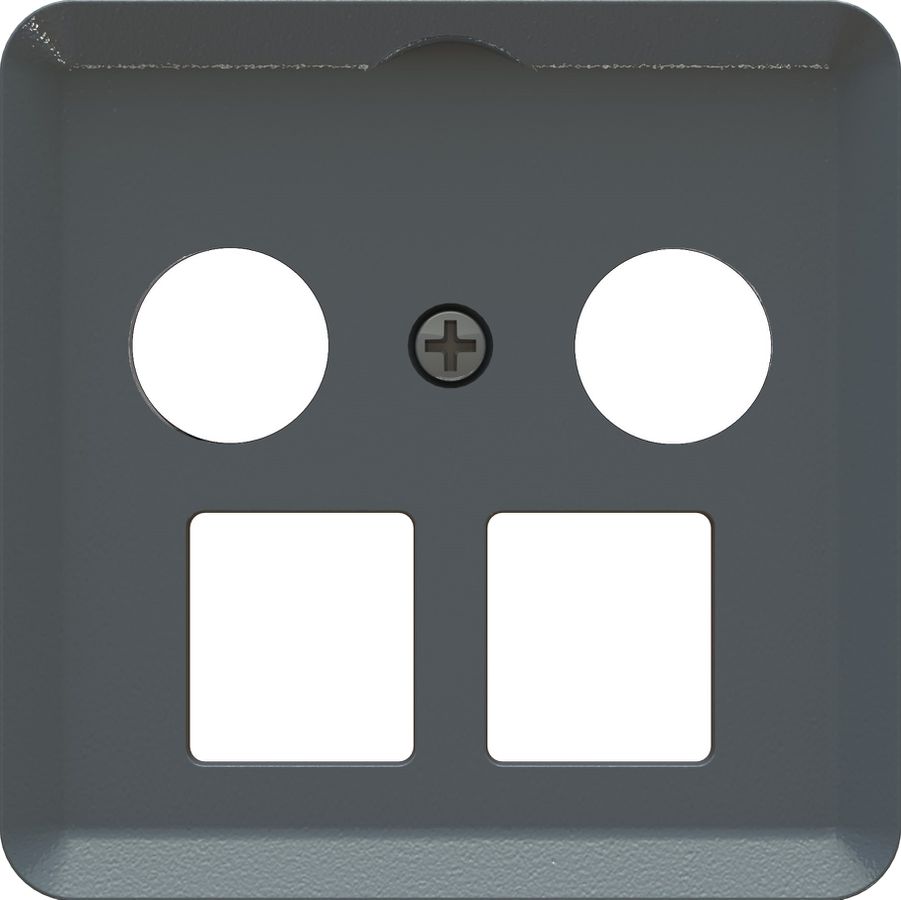 multimédia radio/TV/réseau plaque frontale priamos anthracite