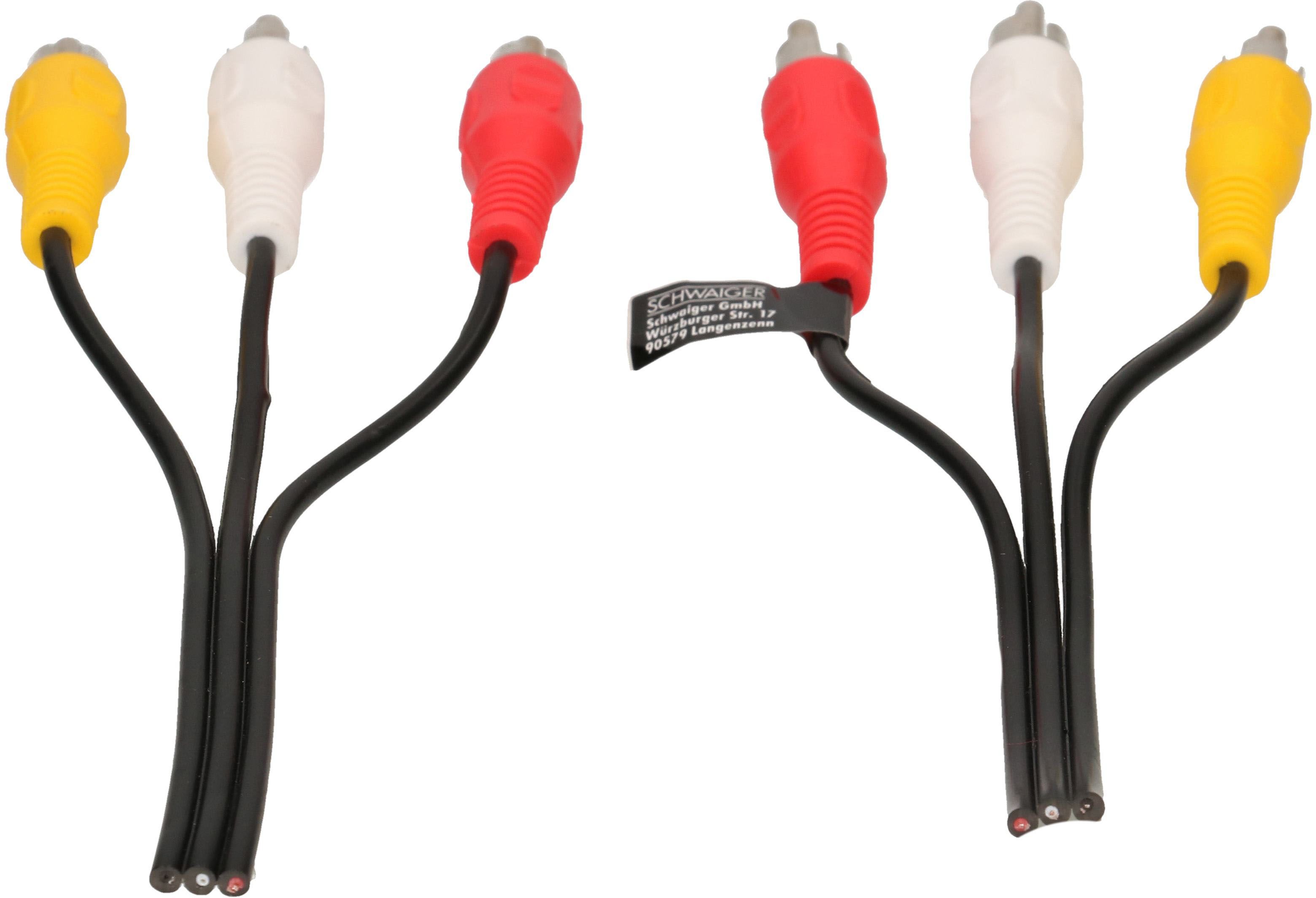 câble audio/vidéo RCA stéréo 5m noir