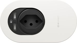 ORBIT bloc multiprise blanc 1x type 13 2x USB-C