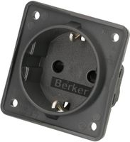 prise 1x Schuko appareil avec plaque frontale Berker Integro ant.
