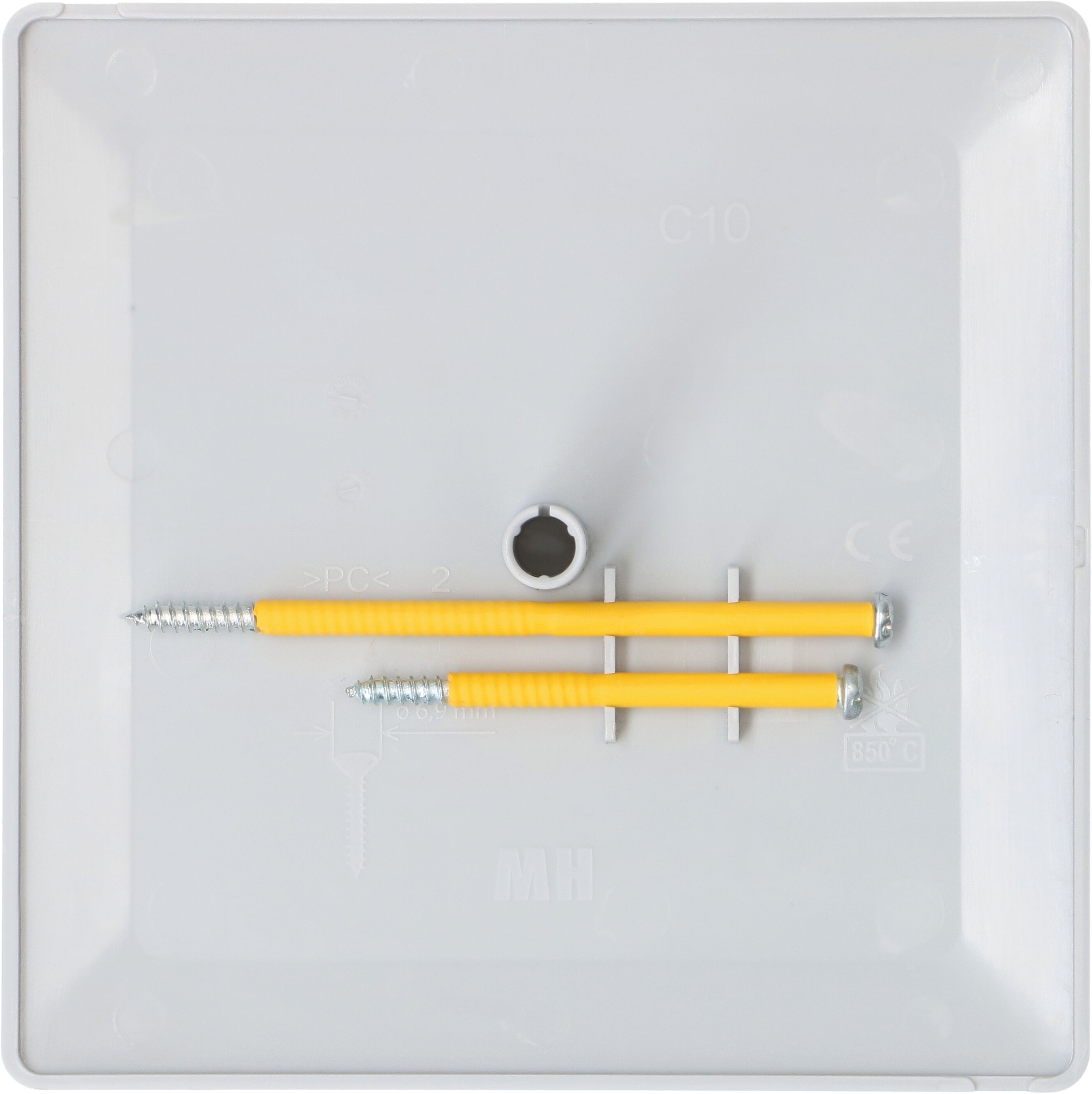 coperchio a innesto priamos Design 130x130mm grigio chiaro