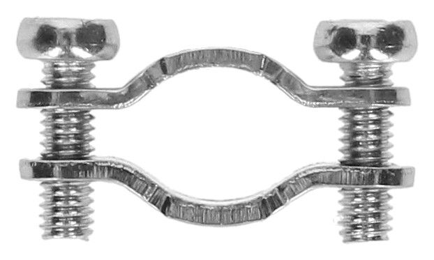 bride de décharge de traction acier galvanisé 2x M2.5x8mm