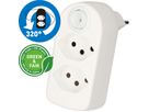 multi adaptateur ADAPT 2x type 13 blanc rotatif inter. Green+Fair