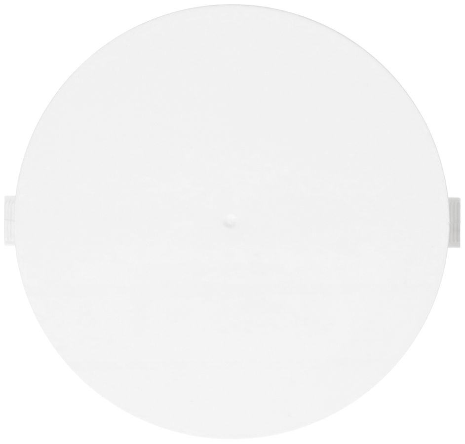rosette de plafond rond plat cintre en plastique blanc