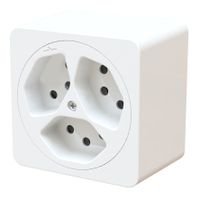 prise 3x type 13 1S ta.1x1 AP maxONE blanc