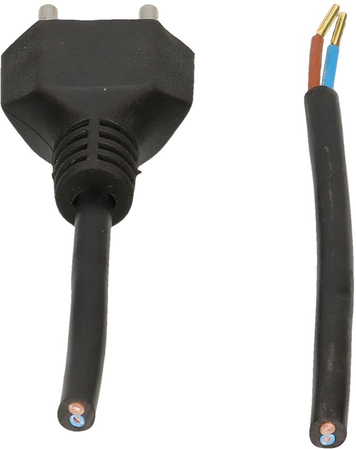 TD câble secteur H05VV-F2X1.0 5m noir type 11