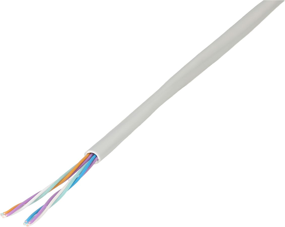 Telefonkabel U72 2x4x0.5mm² 20m grau