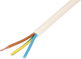câble TD H05VV-F3G1.5 20m blanc