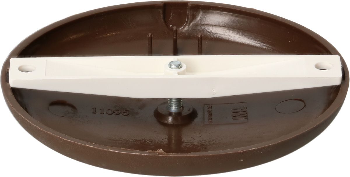 rosette de plafond rond barre marron