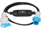 rallonge CEE +FI interrupteur intermédiaire de protection 3m IP44