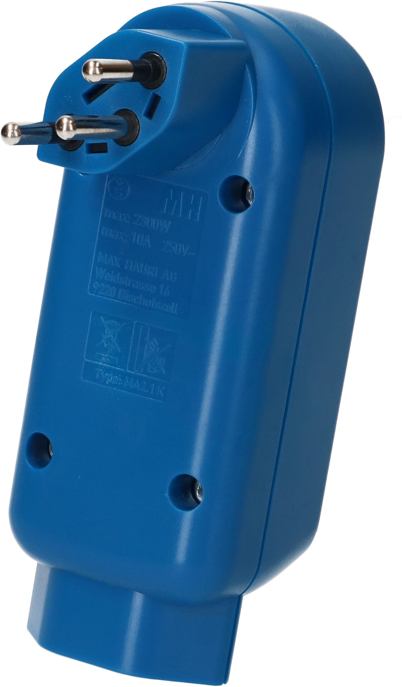 Multi adaptateur ADAPT 2+1x type 13 bleu rotatif BS