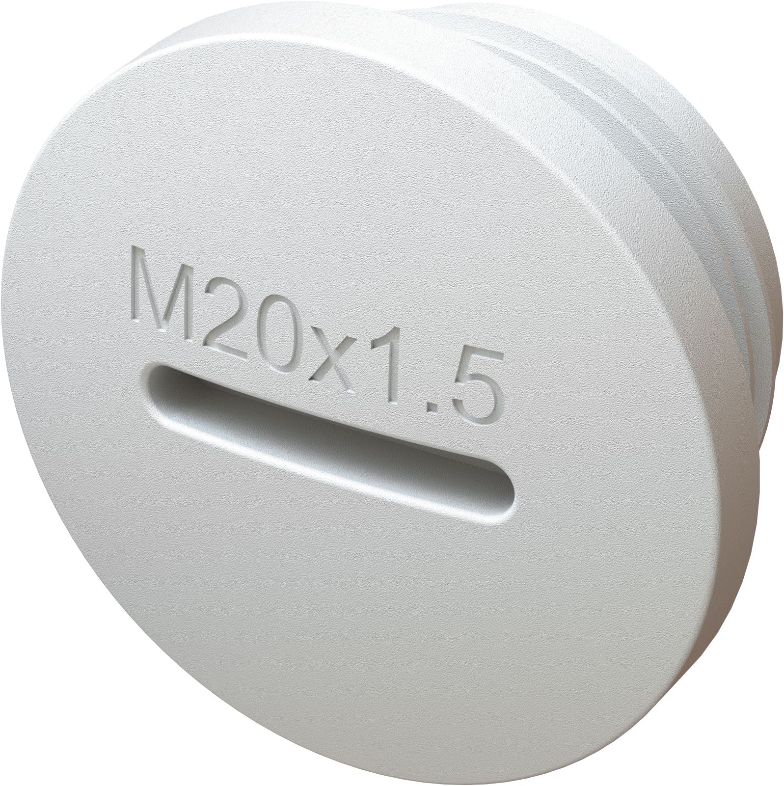 bouchon d'étanchéité M20x1.5 (joint inclus) blanc