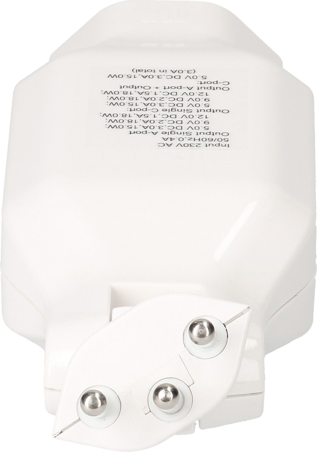 multi adaptateur clip-clap 1x type 13 USB Fast Charge blanc