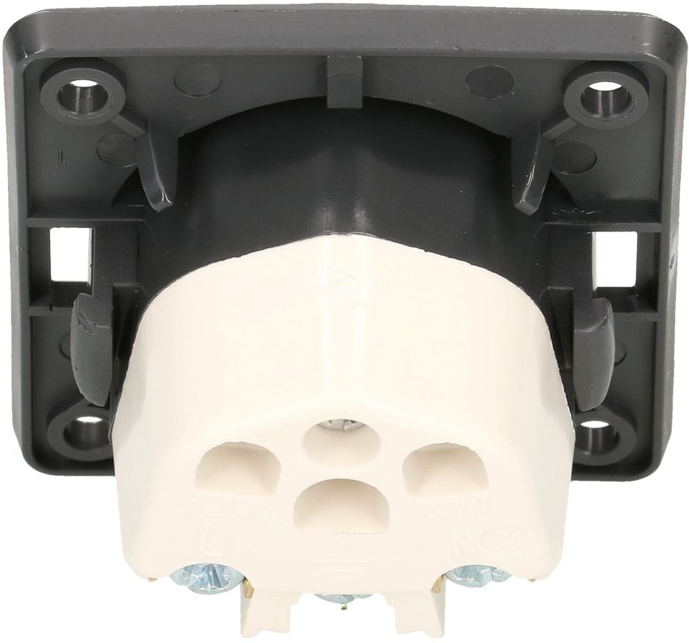prise 1x type 13 appareil avec plaque frontale Berker Integro ant