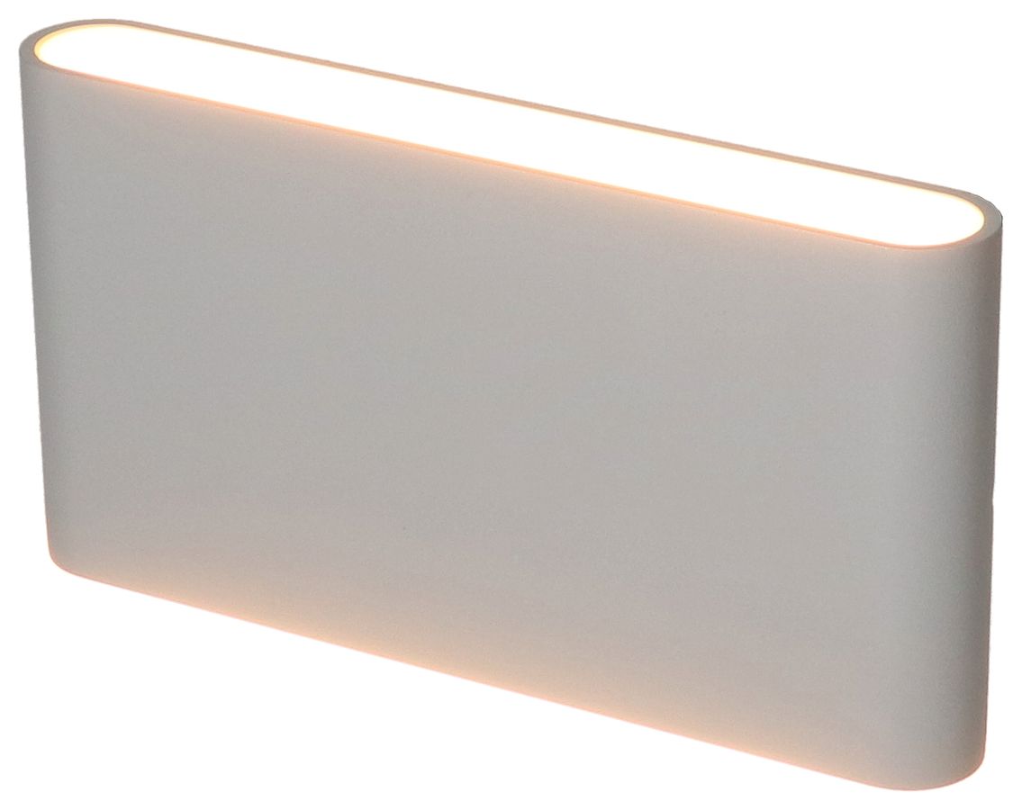 LED-Wandleuchte WALL-FLAT alugrau RAL9006