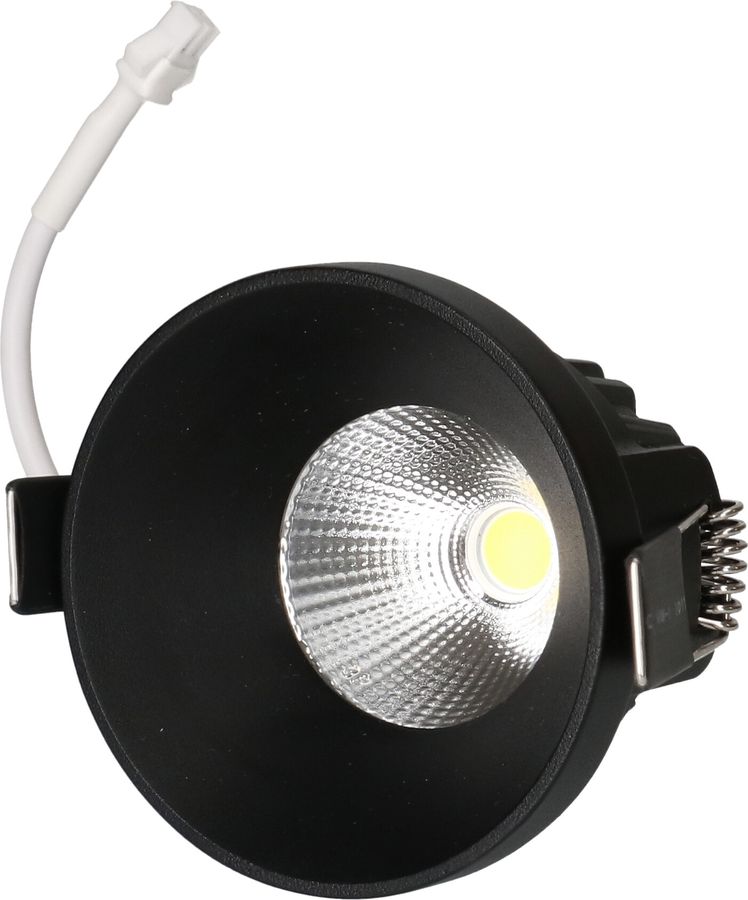 LED-Einbauspot ATMA Ø68 schwarz 3000K 660lm 32°