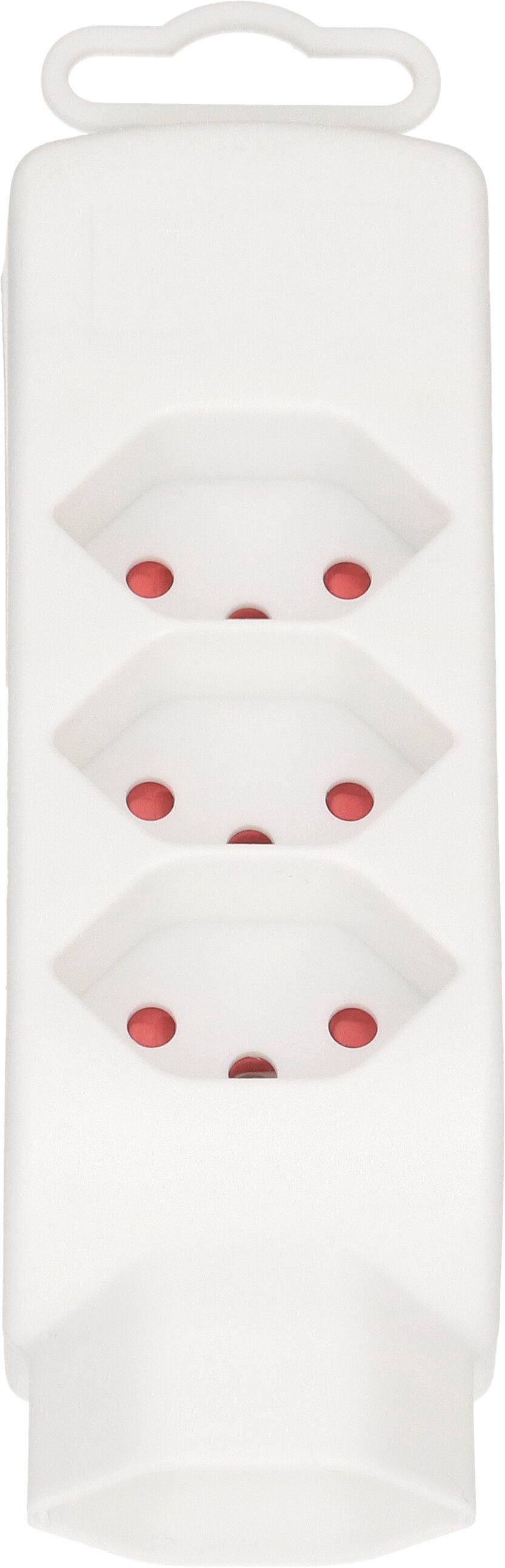 multi adaptateur Safety Line 4x type 13 3-pôles blanc rotatif