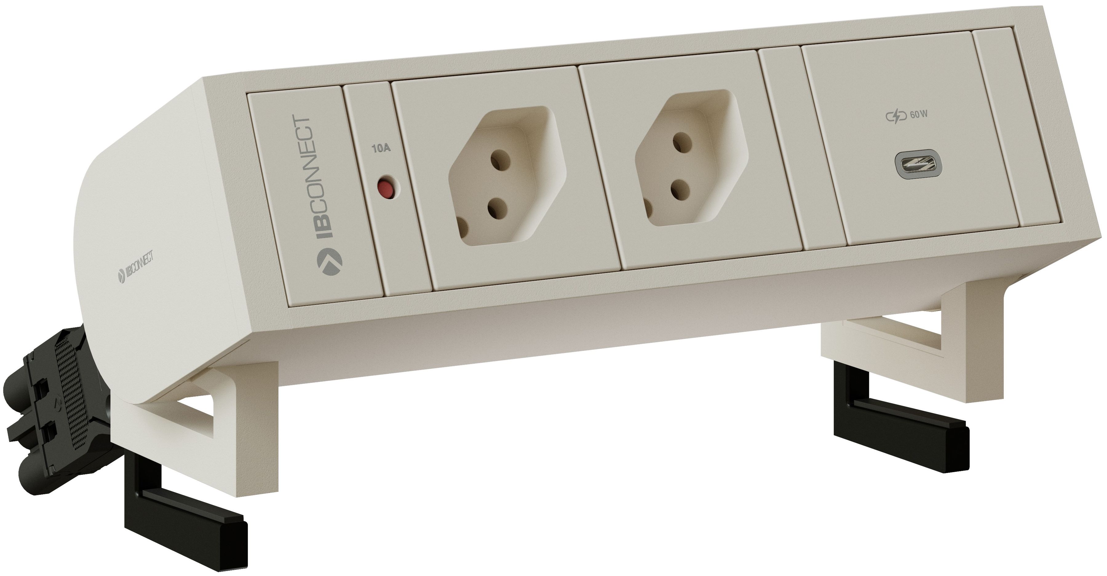 SUPRA bloc multiprise blanc 2x type 13 1x USB-C 60W