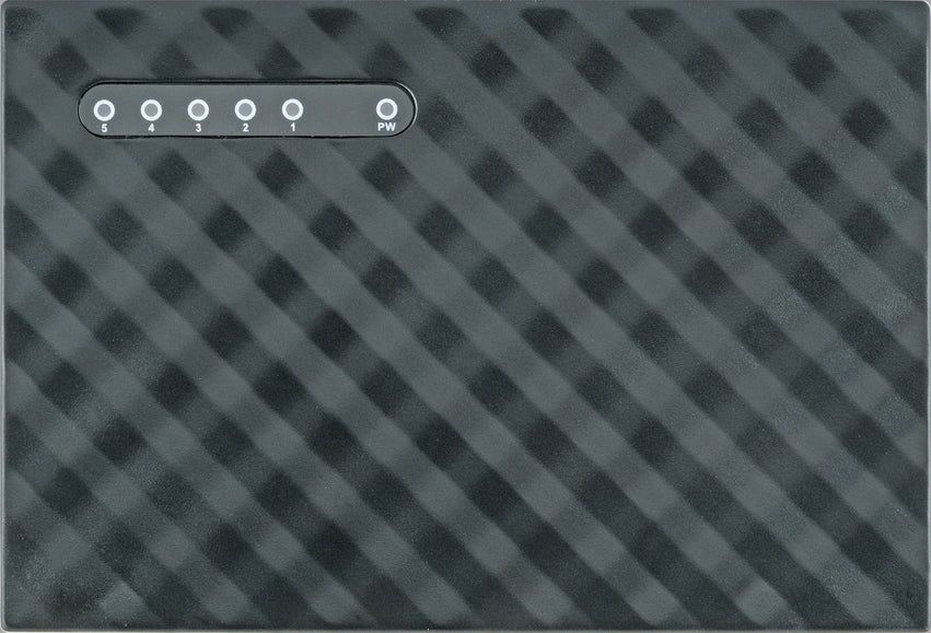 switch réseau 5 fois 1000 Mbit/s noir