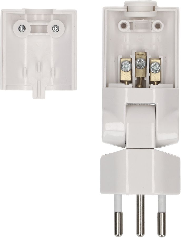 fiche clip-clap type 12 débrochable rotative blanche