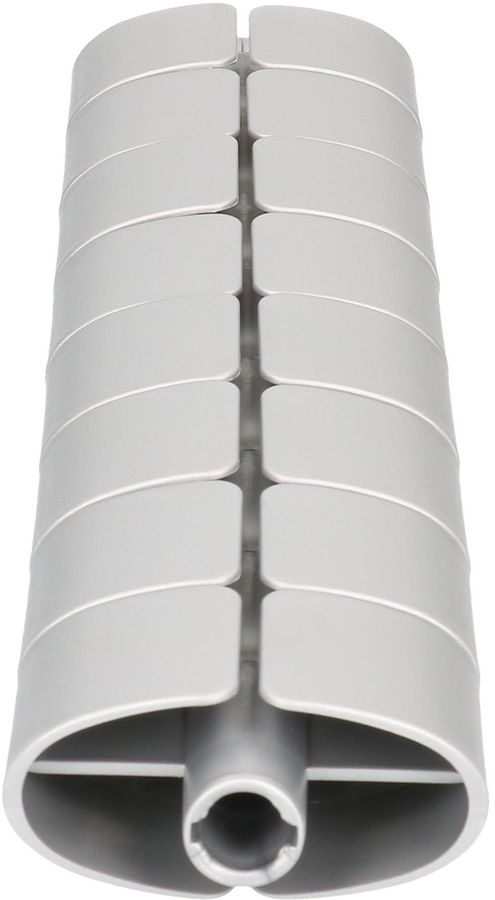 serpentine de câble Premium 0.37m argent RAL9006