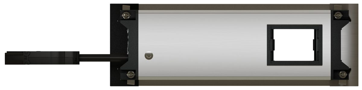 INTRO2.0 bloc multiprise anodisé 2x type 13 1x module vide