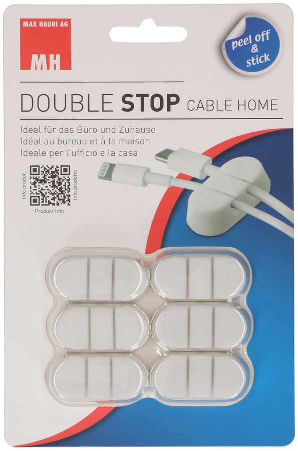DOUBLE STOP Set 6x blanc