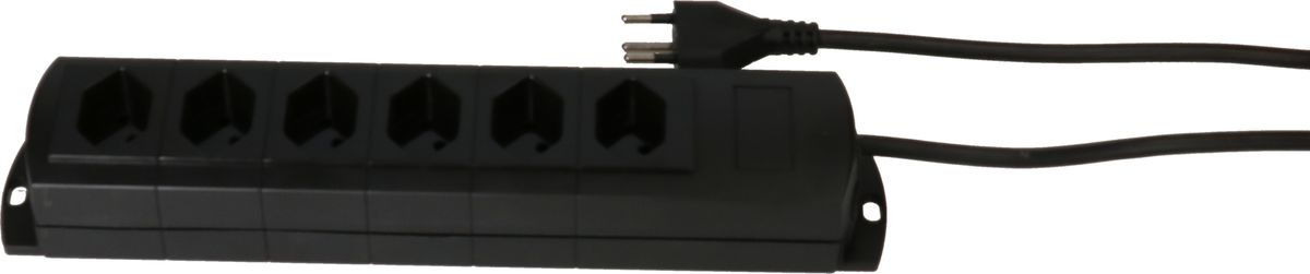 multiprise Prime Line 6x type 13 noir 5m