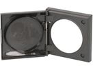 Abdeckrahmen Gr.1 UP mit Klappdeckel Integro IP44 anthrazit