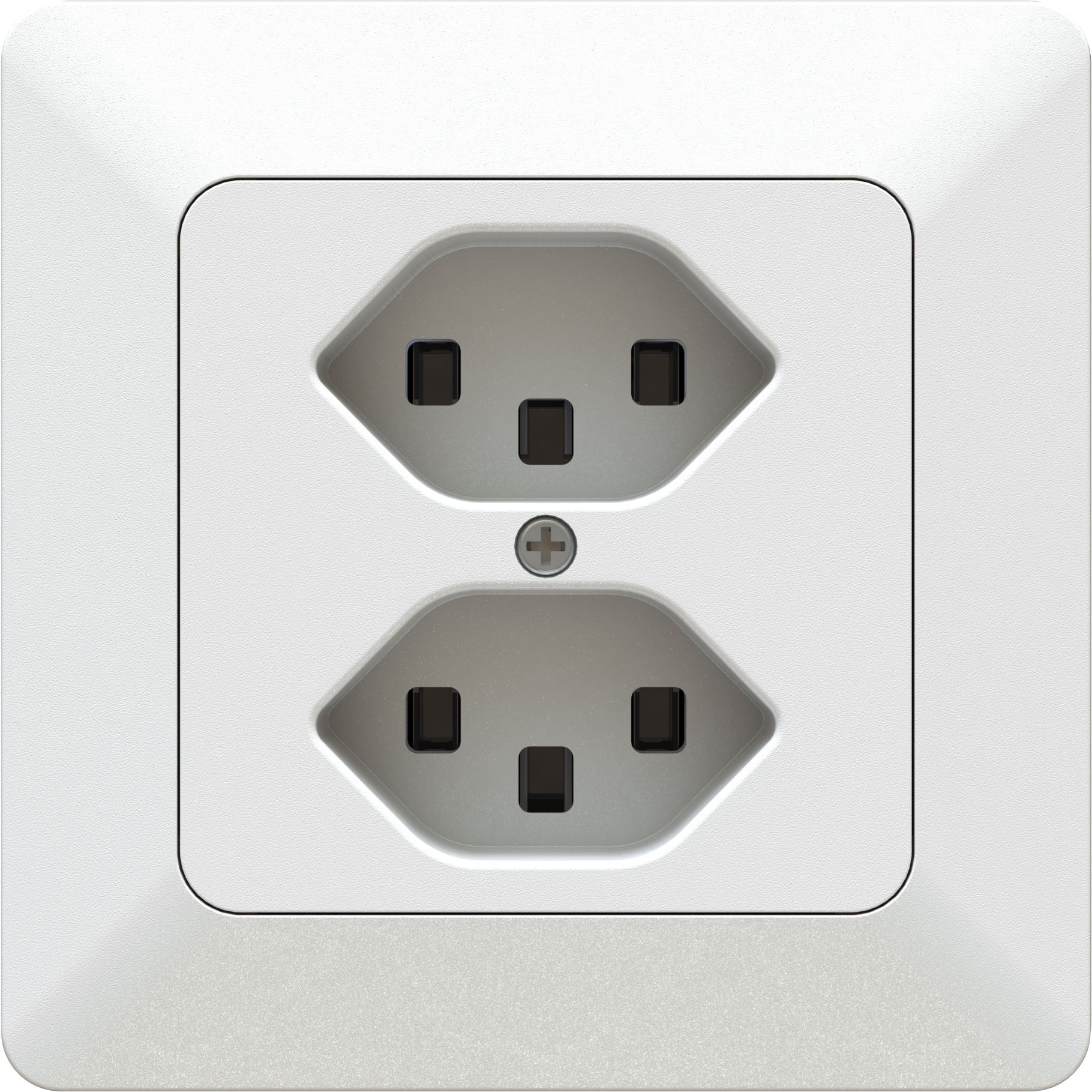 prise 2x type 23 AP priamos blanc