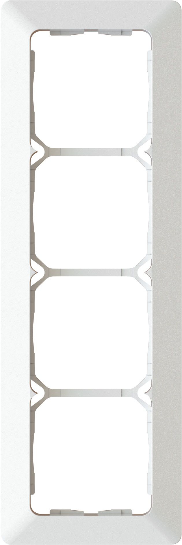 cadre de recouvrement ta.4x1 ENC +profil décoratif priamos blanc