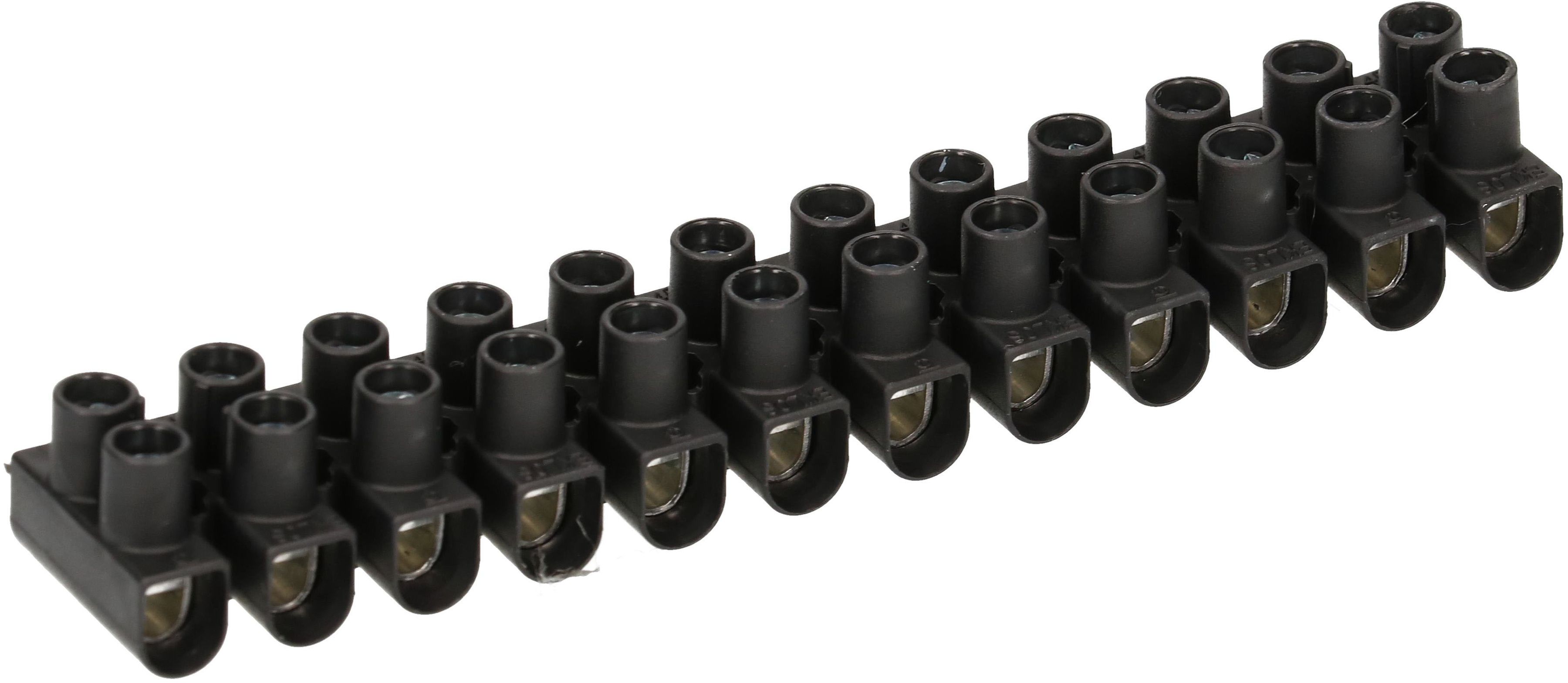 barrete de bornes EKL 0 S 1-4mm2 12 pôles noir