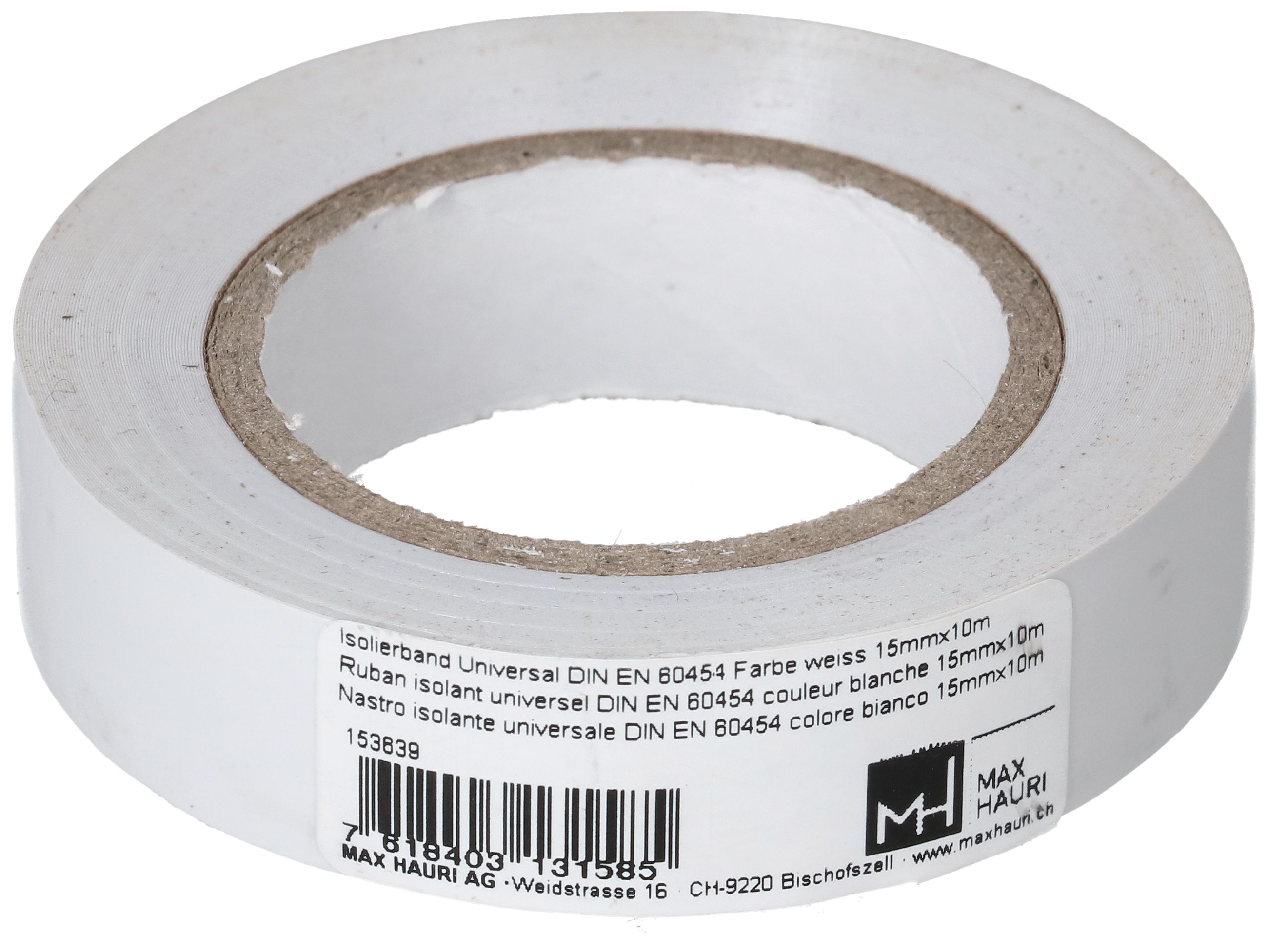 Isolierband Universal DIN EN 60454 Farbe weiss 15mmx10m