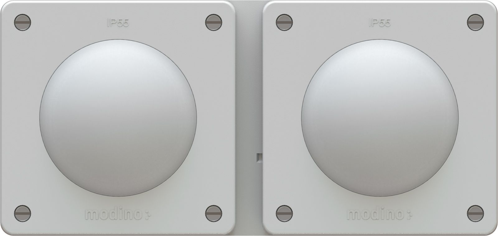 combinaison interrupteur s3 / s3 ta.2x1 ENC exo IP55 gris clair