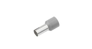 Cosse tubulaire à sertir isolée 2.5mm²/8.2mm gris DIN 46228