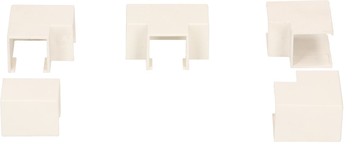 Connessione canalina 25x16mm bianco assortito 5 pz.