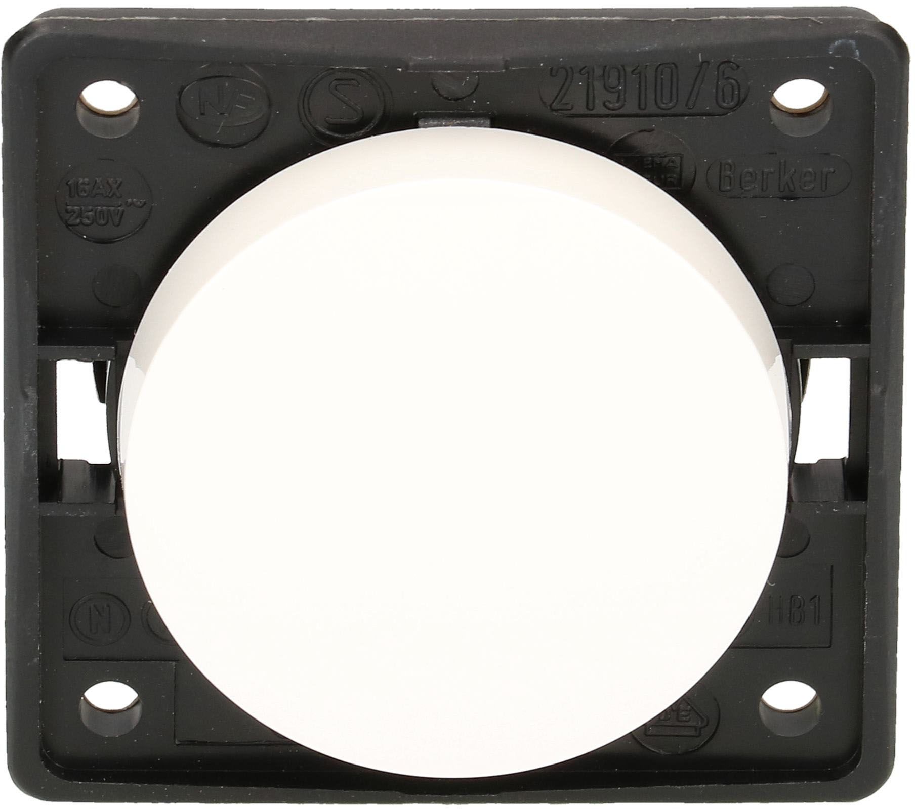 bouton-poussoir à bascule 1 NO Integro Flow/Pure IP44 blanc