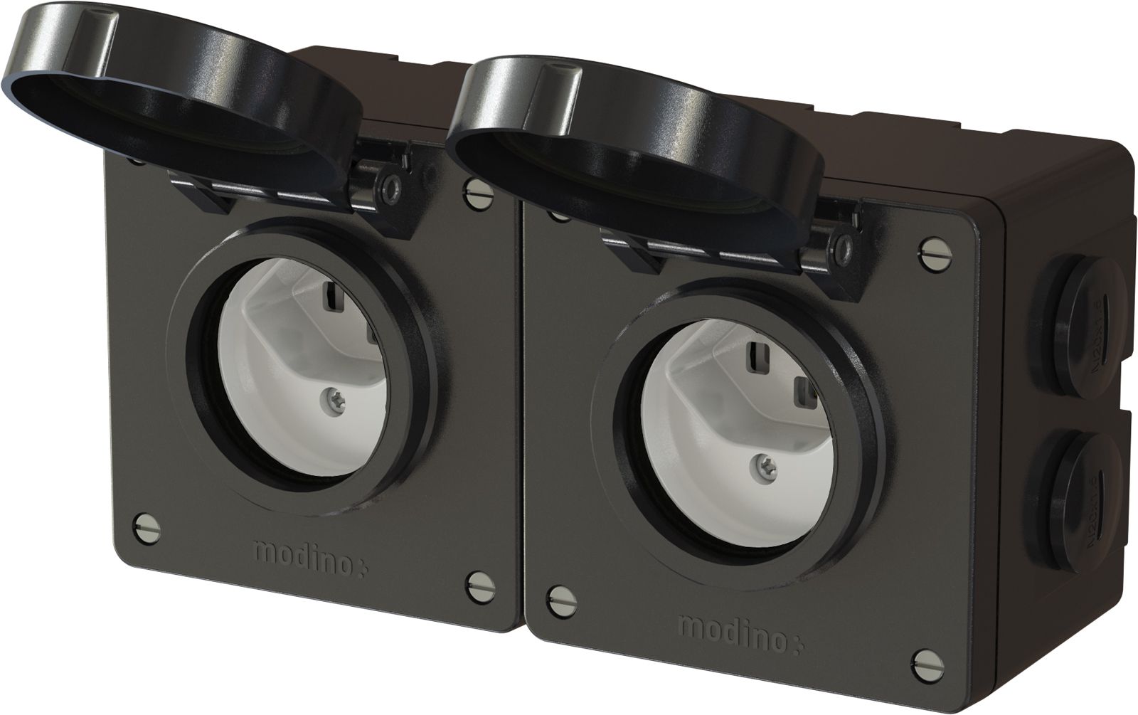 combinaison type 23 / type 23 ta.2x1 AP exo IP55 noir