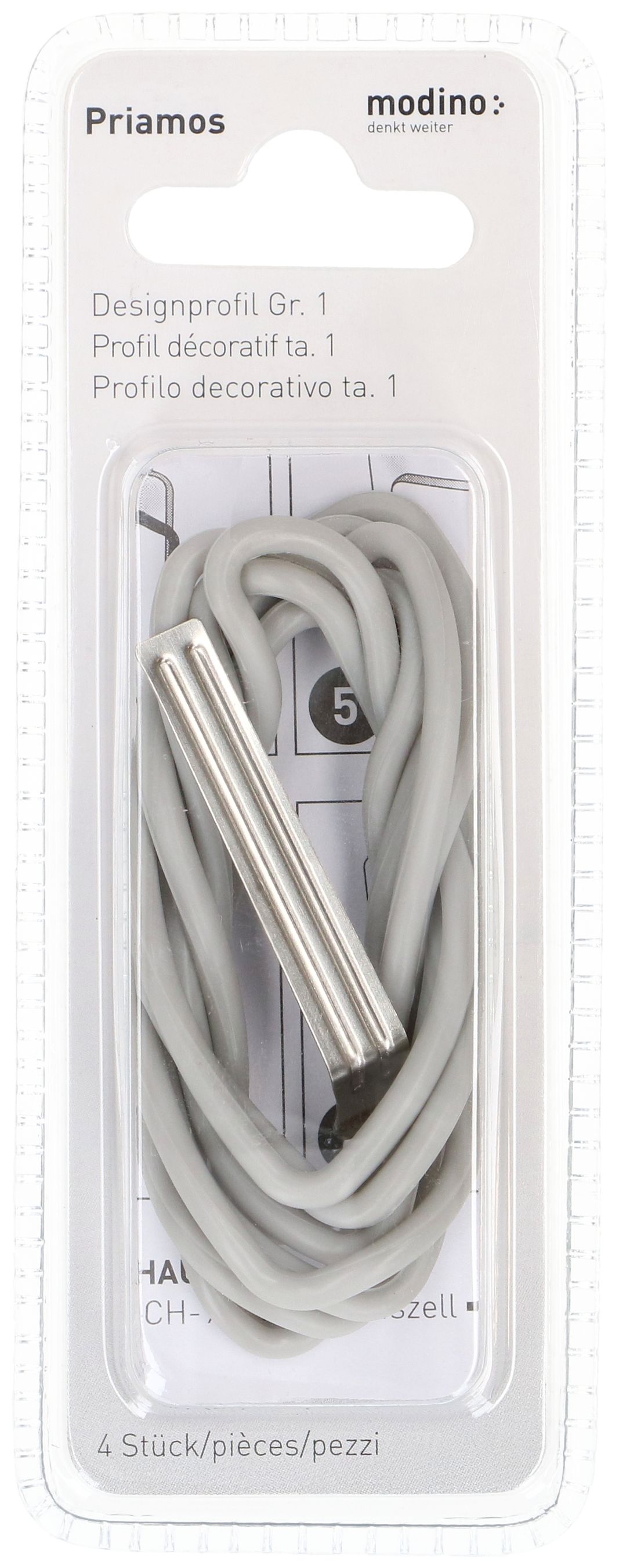 profil décoratif ta.1x1 priamos gris / 4 pièces