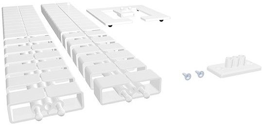 garniture serpentine de câble Cube SL 1.25m blanc RAL9003