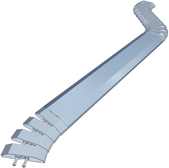 Kabelbrücke Easy Bridge 80 1.00m silber RAL9006