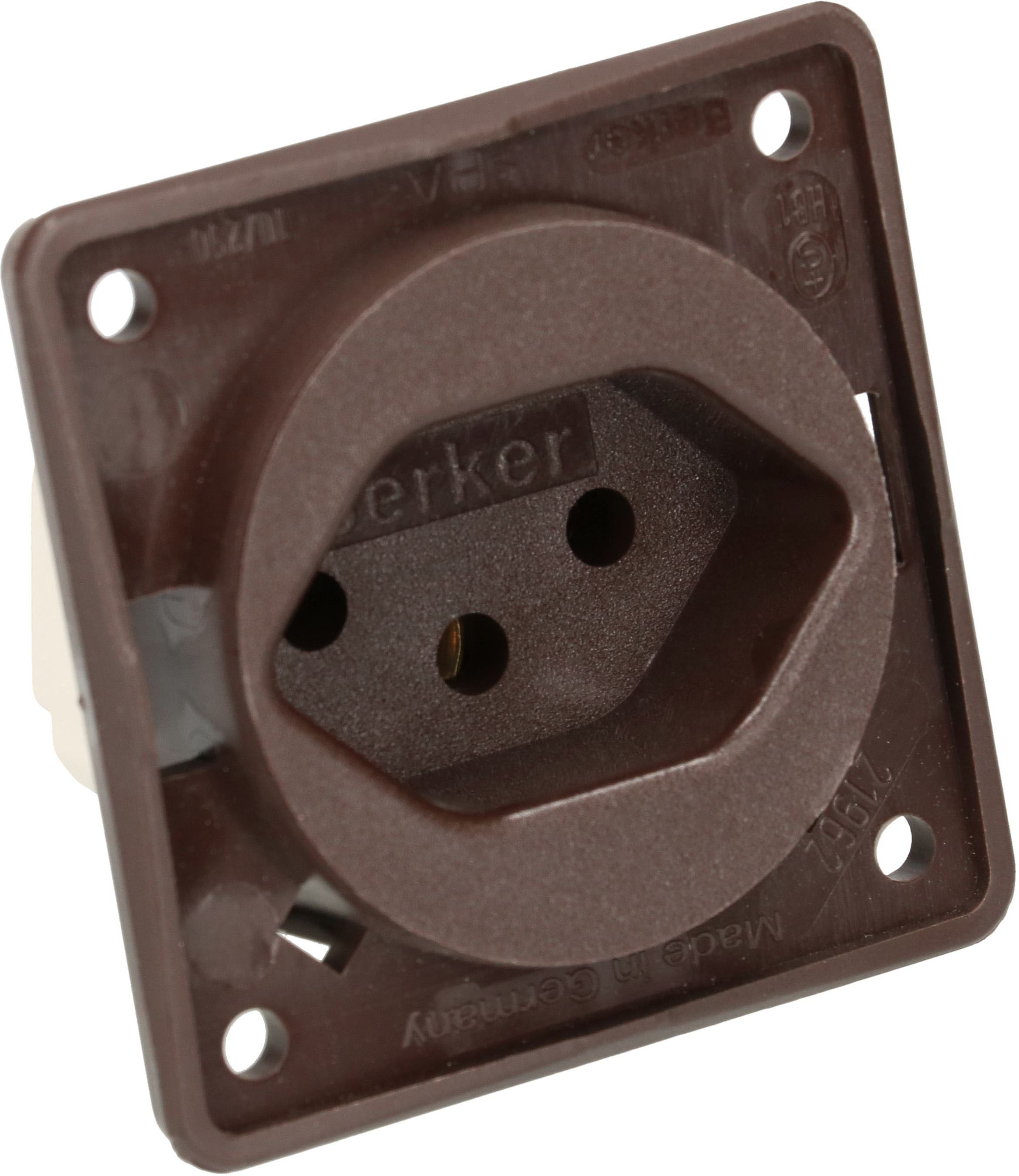 prise 1x type 13 appareil avec plaque frontale Berker Integro bn