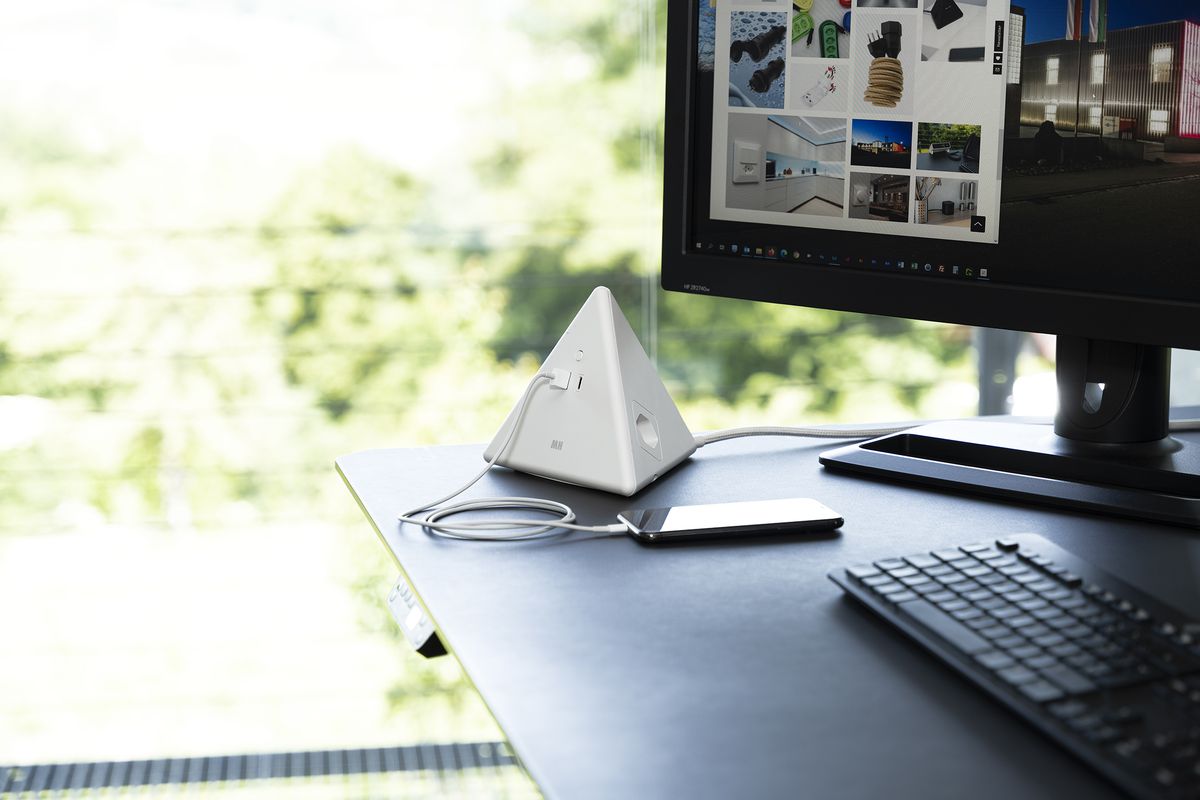 Energy Pyramide multiprise 2x type 13 bc USB A+C 2.5m clip-clap