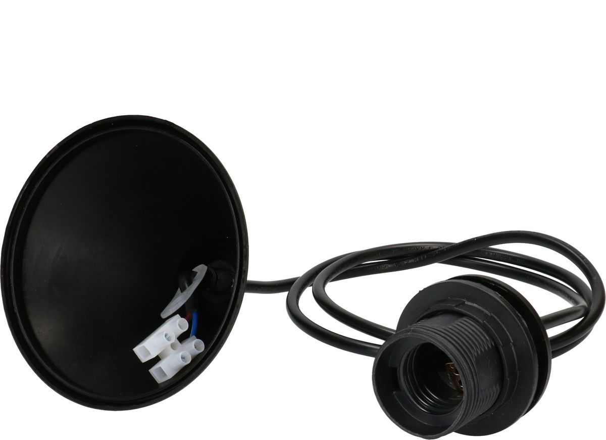 suspension de lampe E27 noir L=1.0m