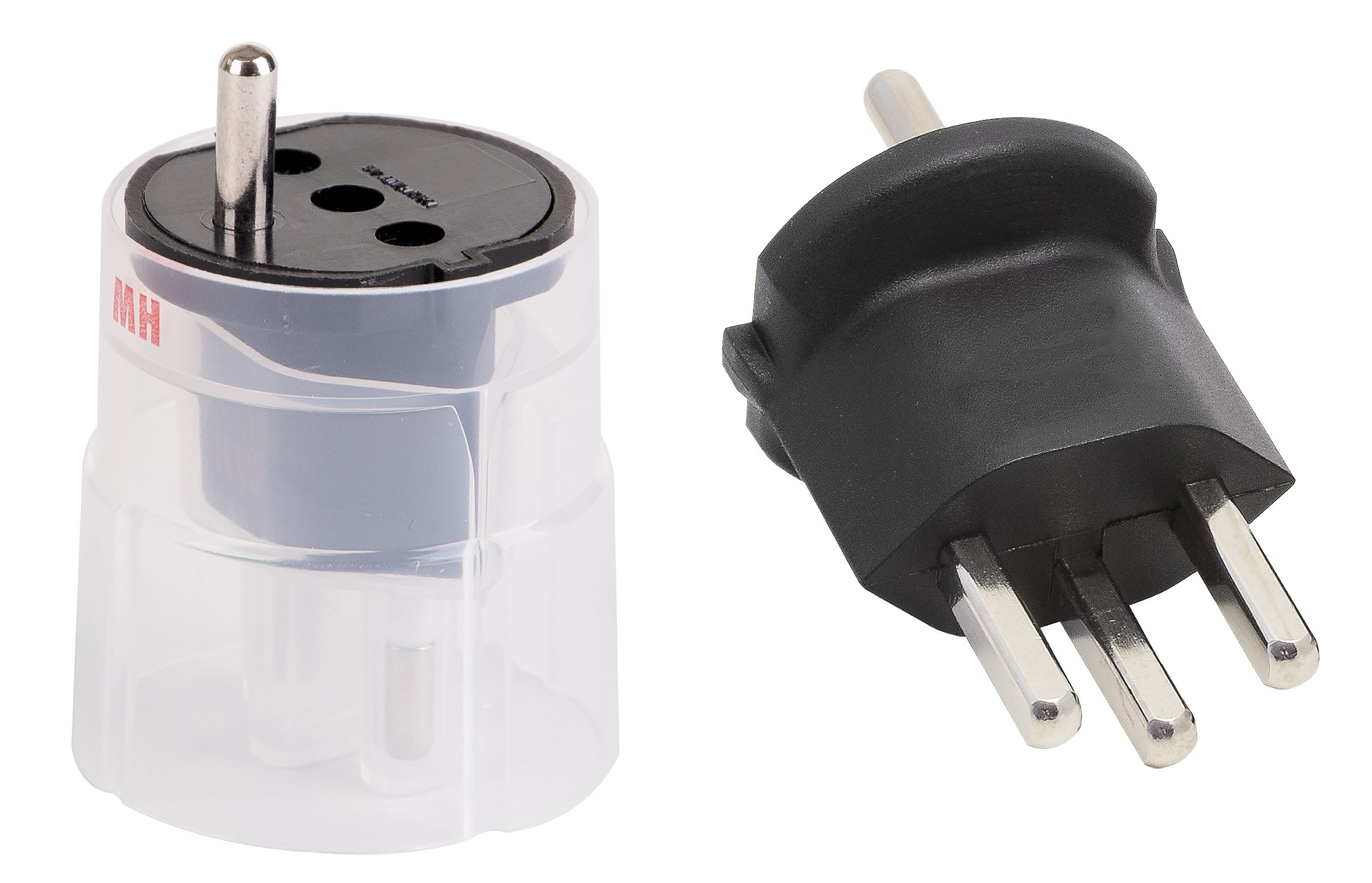 adaptateur fixe type 23 / Schuko CEE 7/7 noir