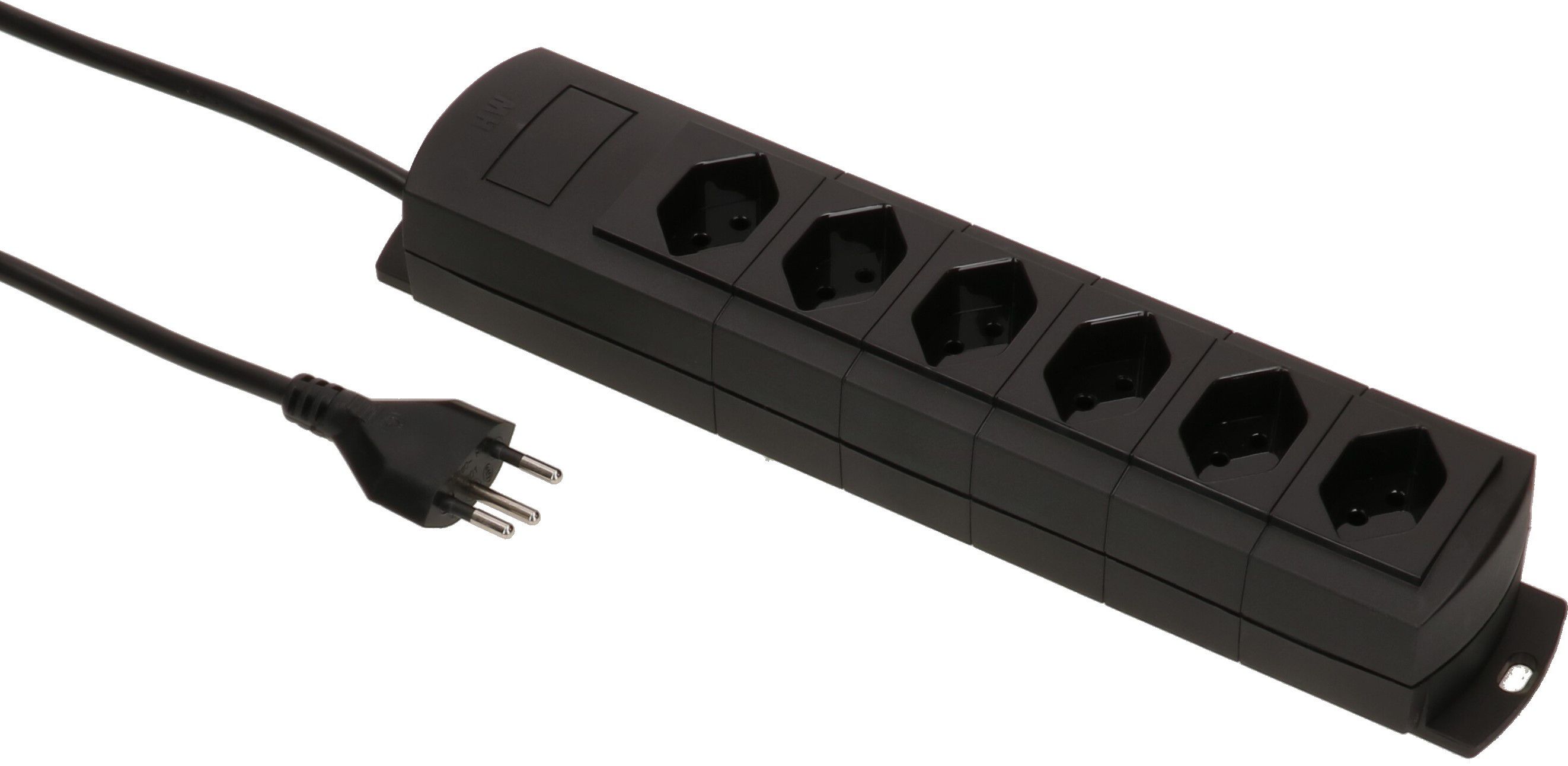 multiprise Prime Line 6x type 13 noir aimant 5m