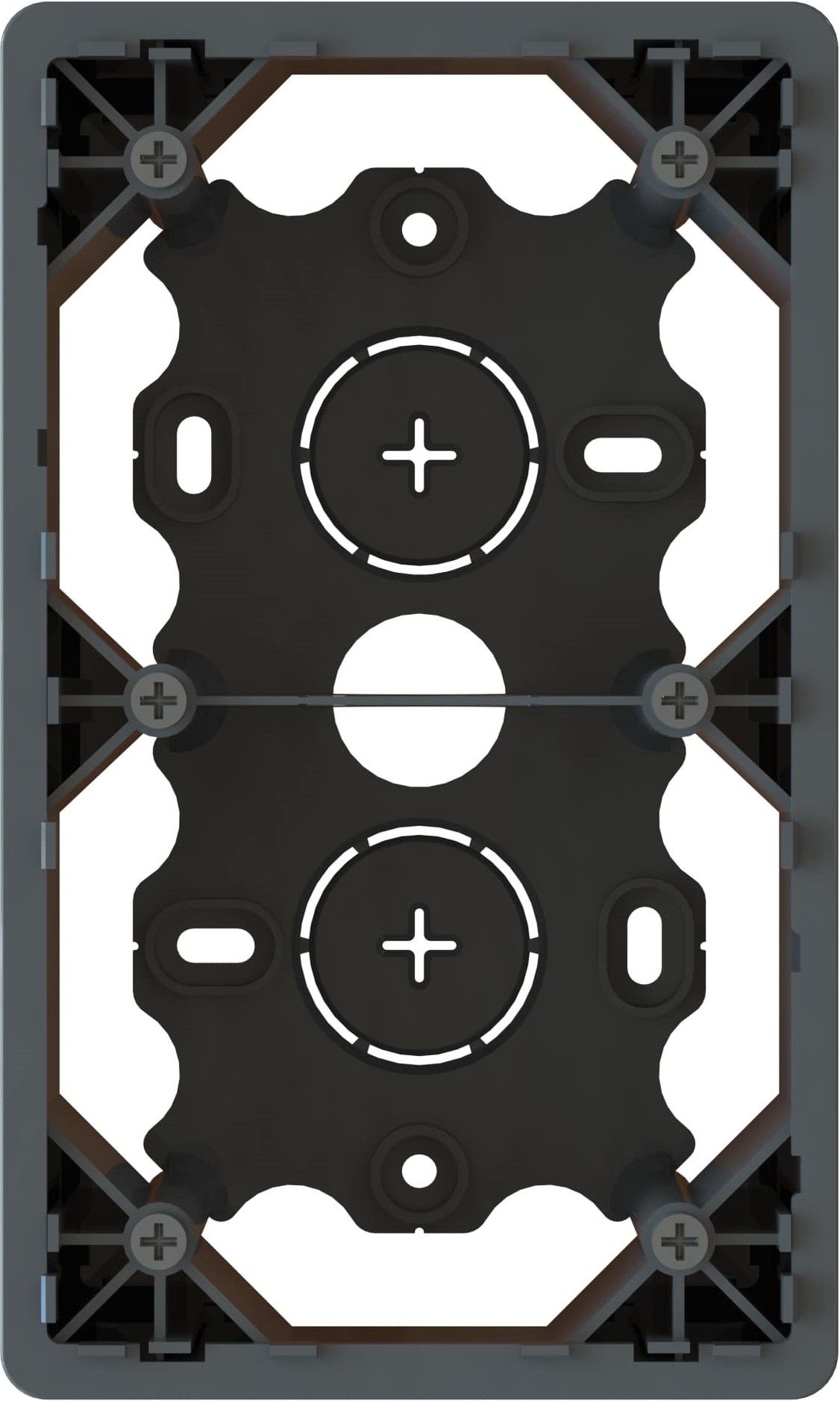 boîtier ta.2x1 AP priamos anthracite